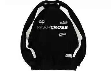 GOLFCROSS Logo Print Sweatshirt