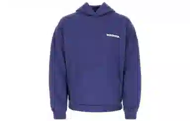 Balenciaga SS23 Letter Print Hoodie Blue