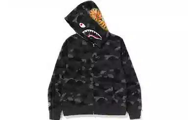 A BATHING APE Color Camo Shark Hoodie