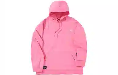 南恩 纯色连帽套头休闲卫衣 男女同款