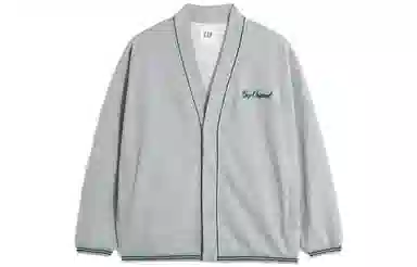 Gap Logo V-Neck Cardigan Sweatshirt