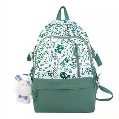 恒源祥 原宿涂鸦 尼龙 双肩包 男女同款情侣款 多色