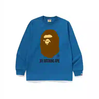 A Bathing Ape Ape Head Letter Print Long Sleeve Tee