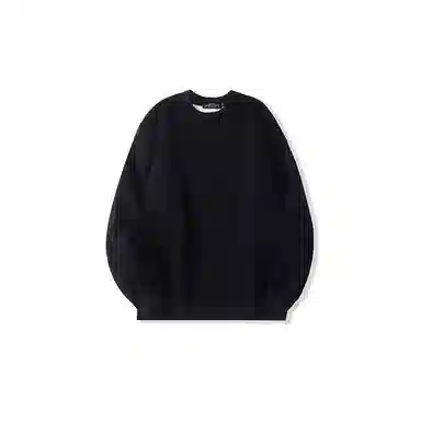 我是大卫 纯色简约圆领宽松休闲卫衣 男女同款