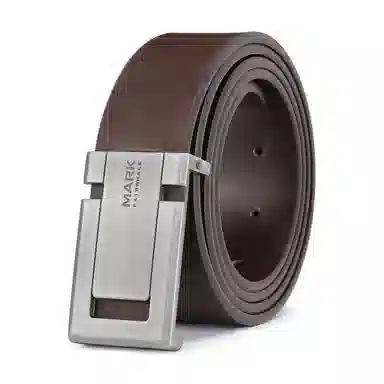 FAIRWHALE Classic Leather Belt Brown 3.4CM