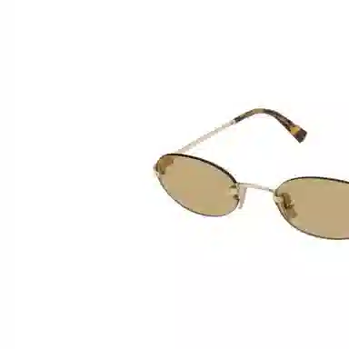 Miu Miu Oval Tortoiseshell Sunglasses