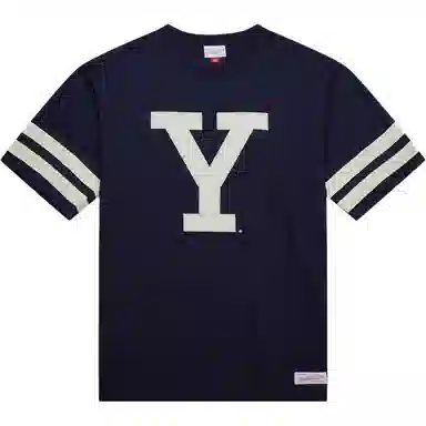 Mitchell Ness x NCAA Yale Bulldogs Vintage Logo Heavyweight Yoke T