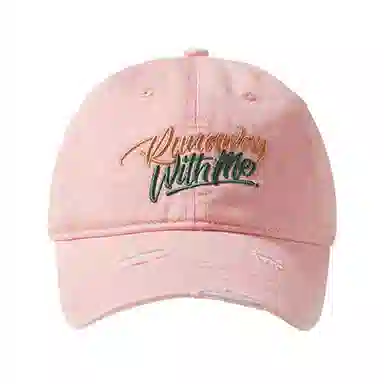 心水好物 日系原宿风街头嘻哈字母刺绣破洞时尚 棉 鸭舌帽 男女同款情侣款