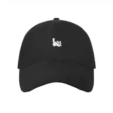 心水好物 春夏户外百搭可爱猫咪刺绣遮阳防晒弯檐 棉 鸭舌帽 男女同款情侣款