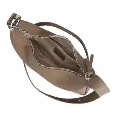 恒源祥 春季新时尚百搭腋下包大气高级感真皮百搭新月包复古通勤手提腰包斜挎包 牛皮 单肩包 女款 多色