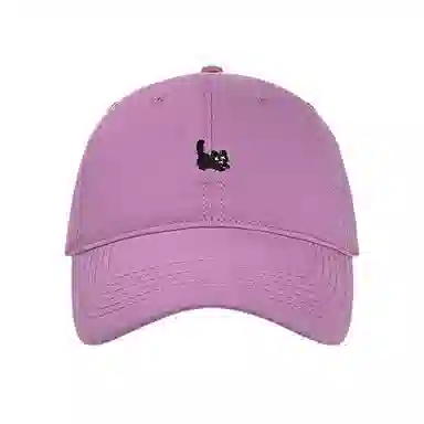 心水好物 春夏户外百搭可爱猫咪刺绣遮阳防晒弯檐 棉 鸭舌帽 男女同款情侣款