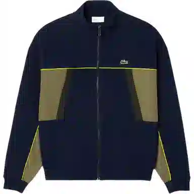 Lacoste Logo Zip Sweatshirt Blue