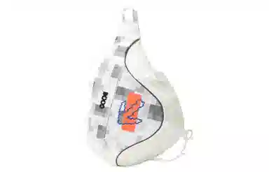 COEXISTENCE Reflective Backpack Large White Orange