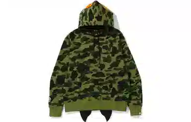 A BATHING APE Shark Camo Hoodie