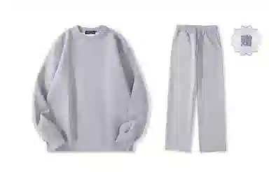 我是大卫 纯色简约圆领宽松休闲卫衣 男女同款