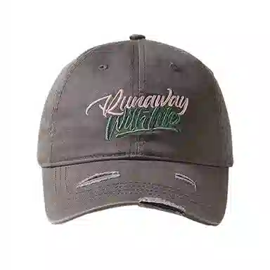 心水好物 日系原宿风街头嘻哈字母刺绣破洞时尚 棉 鸭舌帽 男女同款情侣款