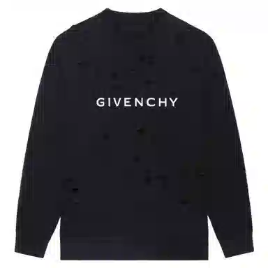 Givenchy SS23 Logo Print Sweatshirt Black