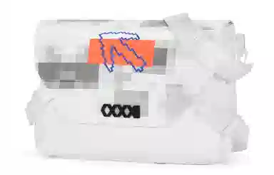 COEXISTENCE Reflective Backpack Large White Orange