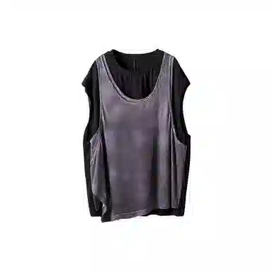 Huanzhe Sleeveless Crewneck Tee Black