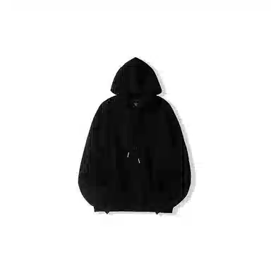 我是大卫 日系简约单排扣连帽宽松长袖休闲卫衣 男女同款