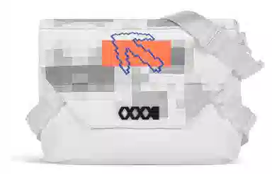 COEXISTENCE Reflective Backpack Large White Orange