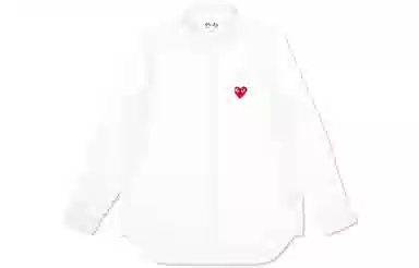 CDG Play Red Emblem Button Down