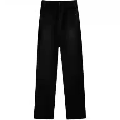 么宁 高腰直筒垂感窄版牛仔裤 男女同款