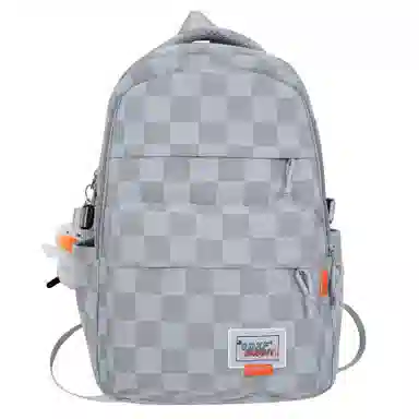 恒源祥 文艺风格子简约 尼龙 双肩包 男女同款情侣款 多色