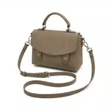 老人头 小众设计感通勤百搭高级质感手拿单肩包 头层牛皮 手提包 常规 女款 多色