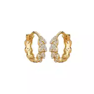 Libby Wheat Ear Cuff Silver