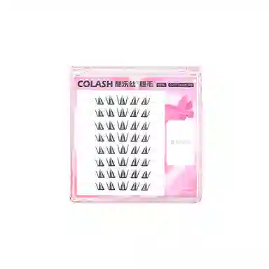 酷乐丝 短款蝴蝶少女假睫毛 自然纤长款 仿真舒适 卷翘自然