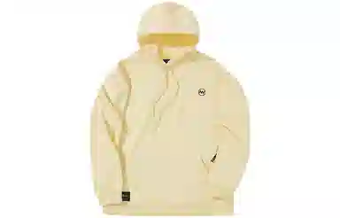 南恩 纯色连帽套头休闲卫衣 男女同款