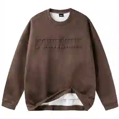POINTLIMIT 3D Embossed Suede Sweatshirt