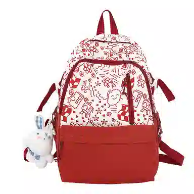 恒源祥 原宿涂鸦 尼龙 双肩包 男女同款情侣款 多色