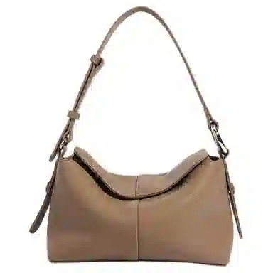 恒源祥 春季新时尚百搭腋下包大气高级感真皮懒惰风软皮托特包复古通勤手提斜挎包 牛皮 单肩包 女款 多色