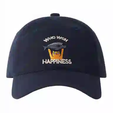 简约刺绣 复古软顶 可爱小猫户外百搭遮阳帽 棉 鸭舌帽 男女同款情侣款