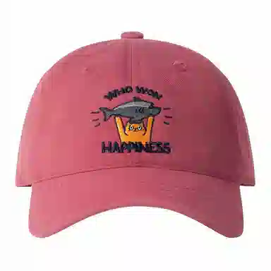 简约刺绣 复古软顶 可爱小猫户外百搭遮阳帽 棉 鸭舌帽 男女同款情侣款