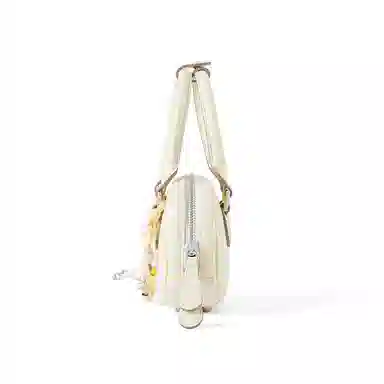 AMAZING SONG Mahjong Bag Cream Yellow/Dark Chocolate