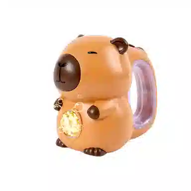 益米 卡皮巴拉 手持枪全自动快速出泡 炫彩灯光 泡泡机