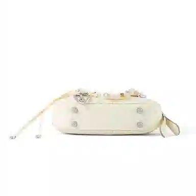 AMAZING SONG Mahjong Bag Cream Yellow/Dark Chocolate