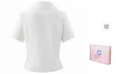 东鲸岁时记 漂亮收腰显瘦短袖衬衫制服 女款 礼盒装 收腰西装领短袖衬衫