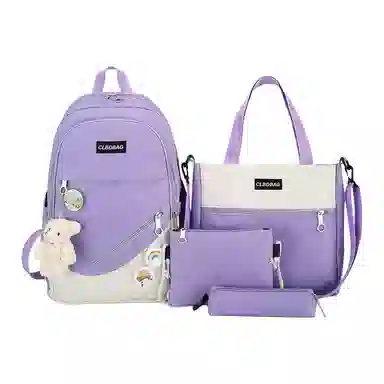 恒源祥 韩版可爱小熊 帆布 双肩包 女款 多色