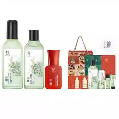 善草纪 茶树清影 护肤套装 祛痘舒缓维稳保湿清爽修护补水控油 水乳两件套