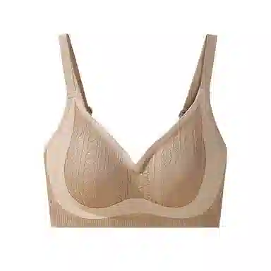 欧迪芬 透气蕾丝加宽侧翼贴身裸感提拉软支撑聚拢收副乳文胸 女款