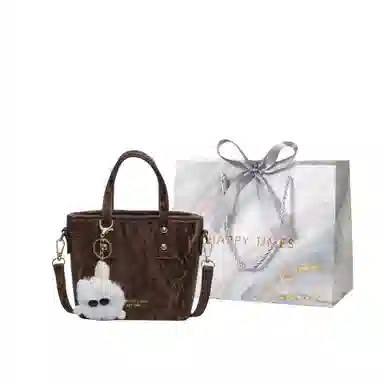 Miss Angel Crossbody Bucket Bag