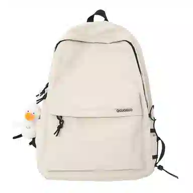 LEXI Nylon Backpack White/Black