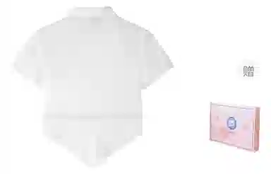 东鲸岁时记 纯欲辣妹风高级感修身短袖衬衫 女款 白色