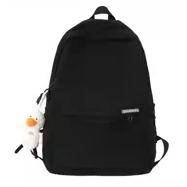 LEXI Nylon Backpack White/Black