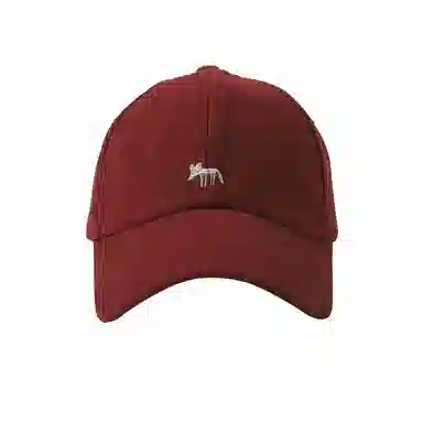 稻草人 韩版刺绣小狐狸 显脸小 百搭休闲 棉 鸭舌帽 男女同款情侣款