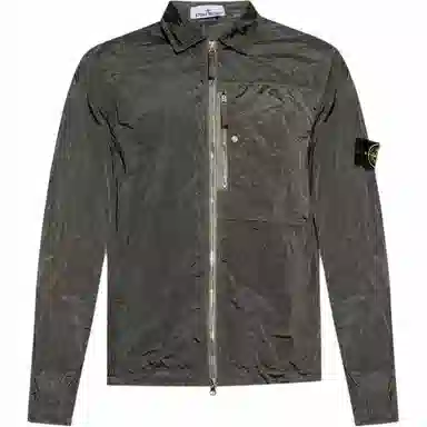 Stone Island Badge Pocket Jacket Green
